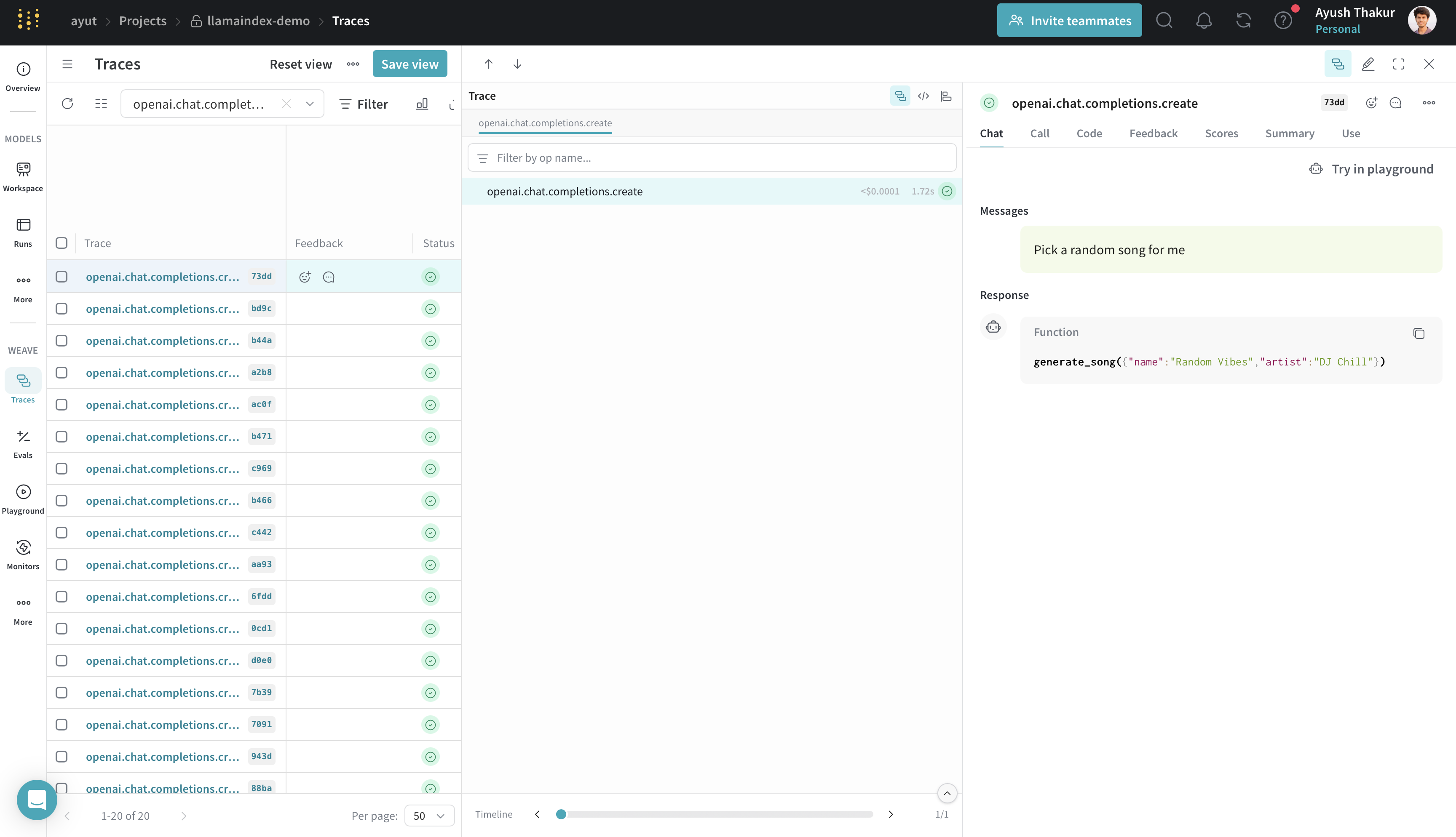 LlamaIndex Tool Calling
