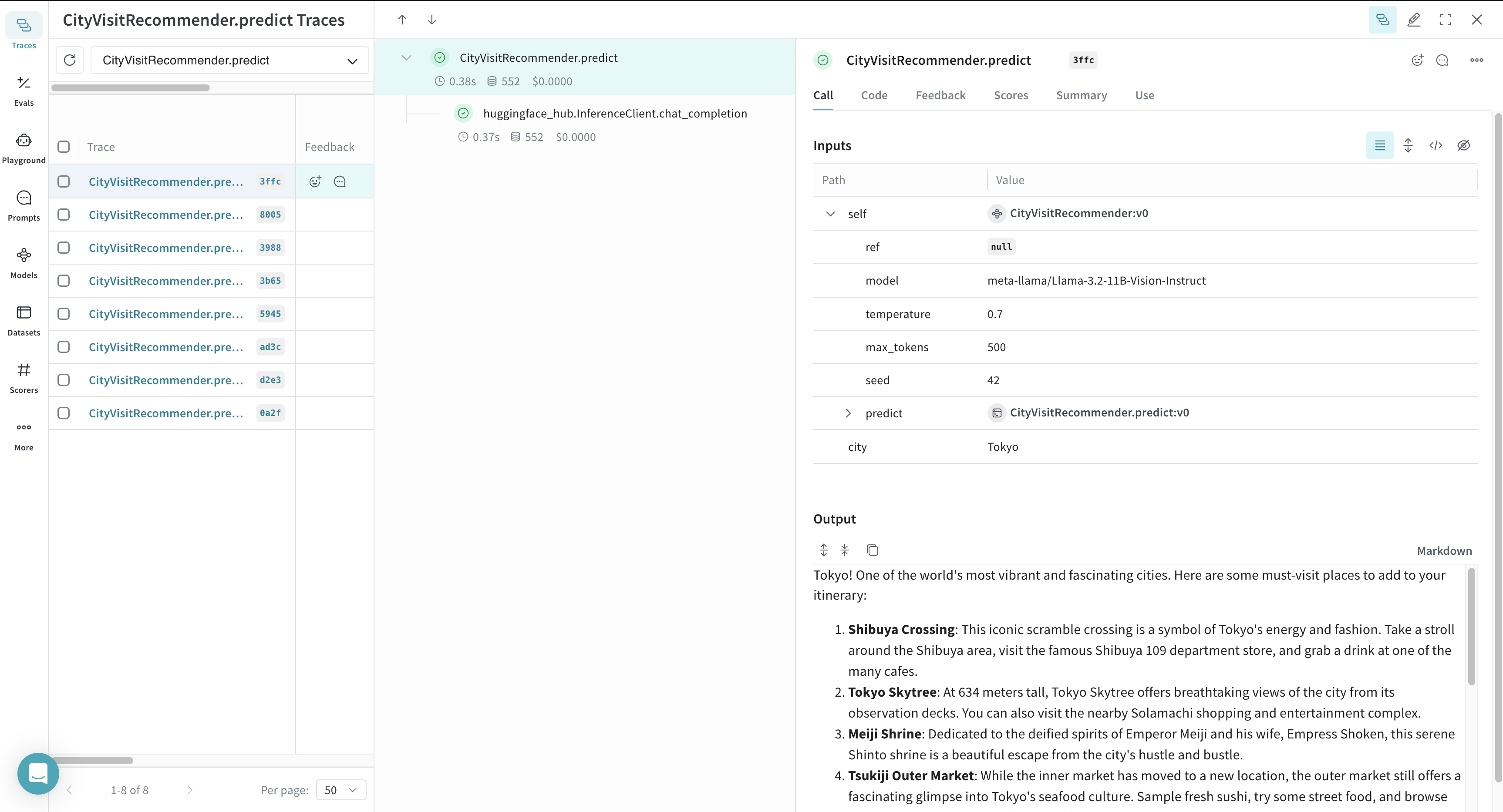 Weave automatically logs models and tracks different versions, making it easy to analyze performance and experiment history.